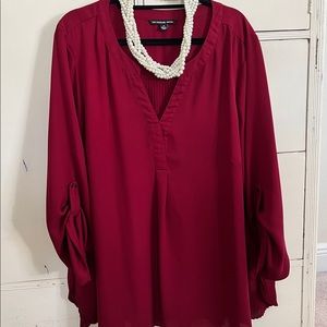 Zac And Rachel Scarlet Deep Rich Red Top